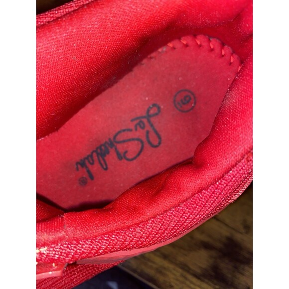 RED "LA SHEELAH" BRAND SNEAKERS - Picture 5 of 5